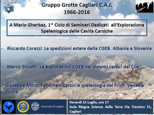 Ultimo incontro seminari speleologia 50° GGC