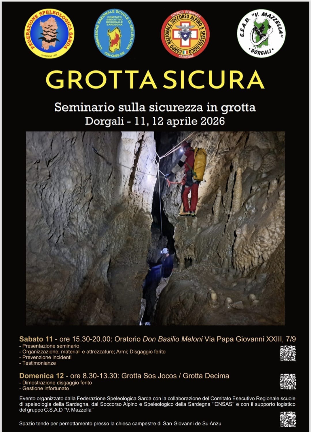 Grotta Sicura - Seminario sulla sicurezza in grotta