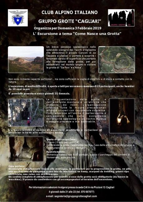 "COME NASCE UNA GROTTA" Escursione a tema 