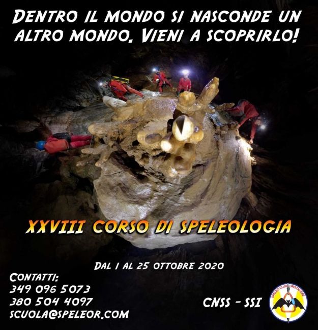 XXVIII Corso di Speleologia di 1° Livello SCOr