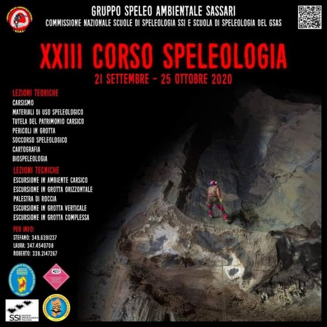 XXII corso di speleologia GSAS - Sassari