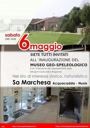 Inaugurazione museo Geo-Speleologico Nuxis