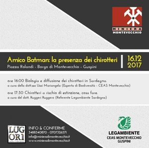 Miniera Montevecchio 16.12.2017 - Amico Batman: la presenza dei chirotteri
