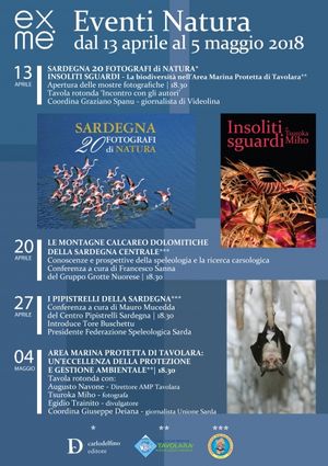 Ex.me Nuoro - Eventi natura 13 Aprile 5 Maggio 2018