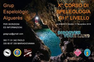 Grup Espeleològic Alguerès - X corso di primo livello di speleologia.