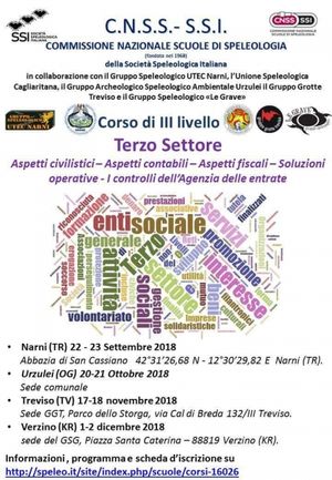Corso III livello "Terzo Settore: Aspetti civilistici - Aspetti contabili - Aspetti fiscali - Soluzioni operative - I controlli dell'Agenzia delle entrate"