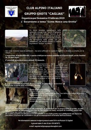 "COME NASCE UNA GROTTA" Escursione a tema
