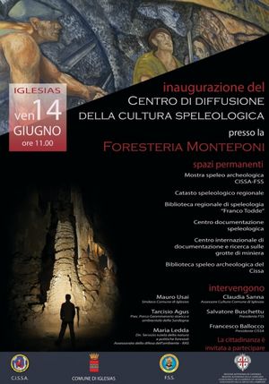 Foresteria Monteponi inaugurazione Centro di diffusione della cultura speleologica