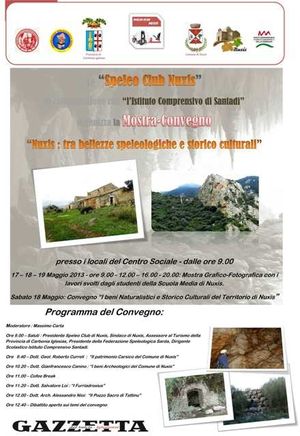  “Nuxis: tra le bellezze speleologiche e storico-culturali” 