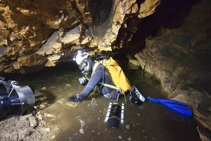 Su Molente - esplorazioni speleosubacquee in Codula di Luna